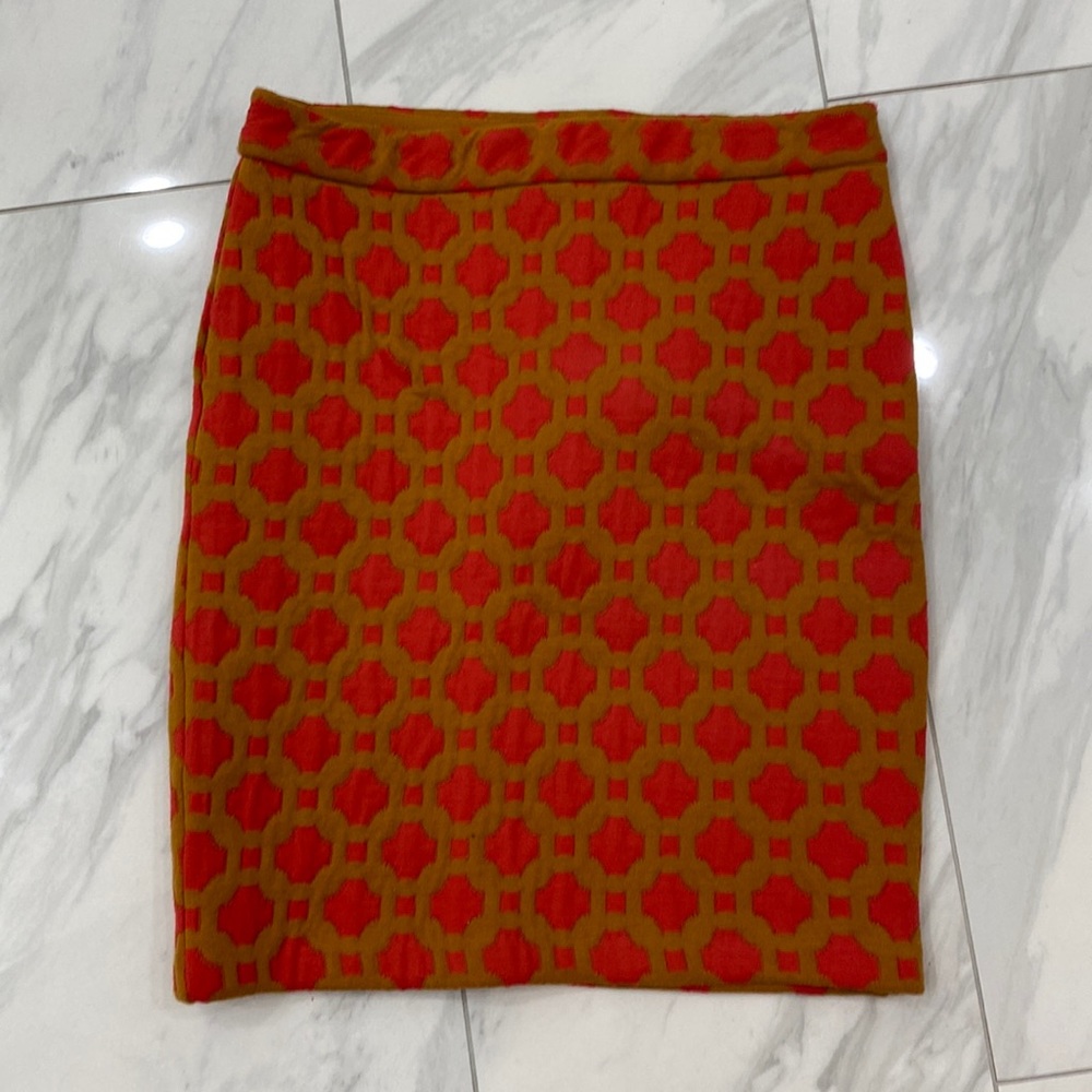 Anthropologie Geometric Quilted Skirt